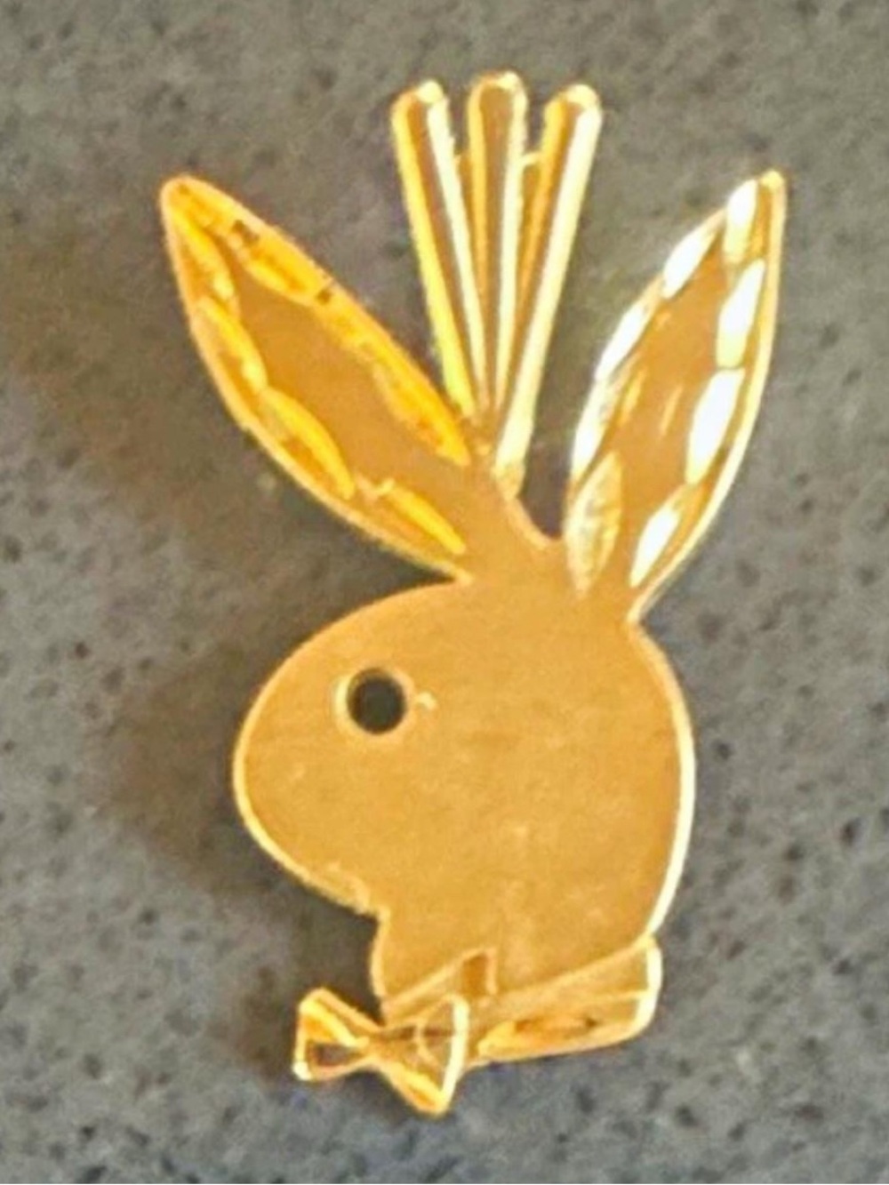Vintage Micheal Anthony PLAYBOY Gold Bunny Necklace Pendant in 14k Gold